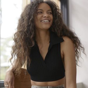 UO out from under break point collared bra top